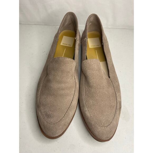 Women's Dolce Vita Loafers Slip On Calla Gray Suede Leather Work Casual Size 7 - Picture 2 of 15